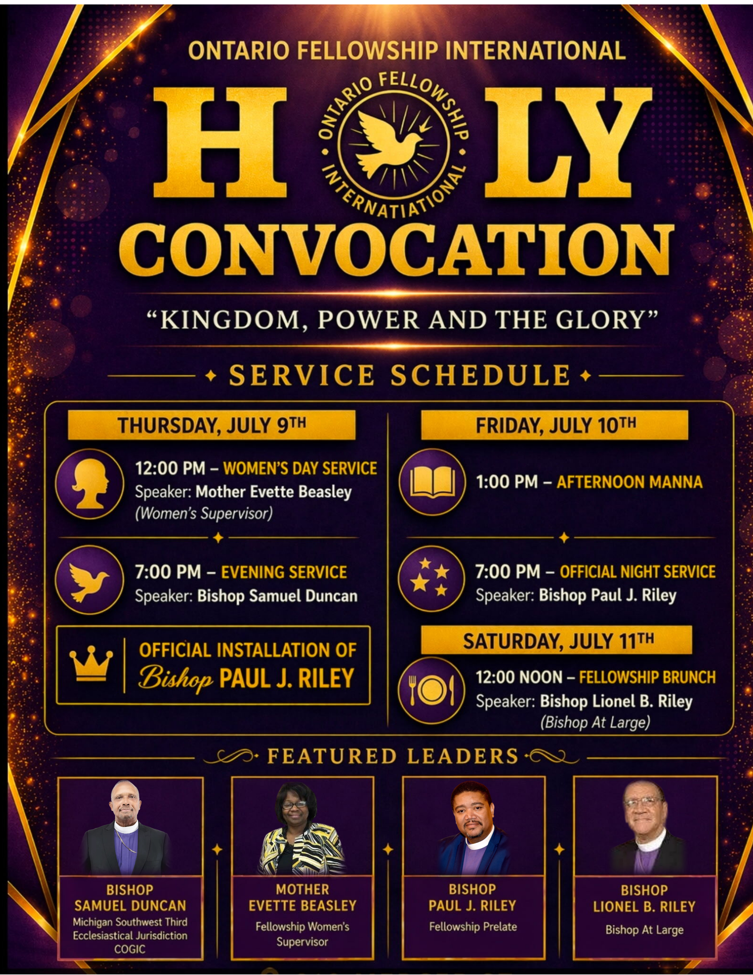 Holy Convocation 2026 flyer